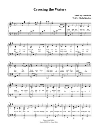 Free Pdf Download Of Crossing The Waters Piano Sheet Music