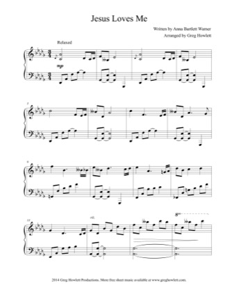 Free Pdf Download Of Jesus Loves Me Piano Sheet Music