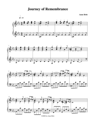 Free Pdf Download Of Journey Of Remembrance Piano Sheet Music