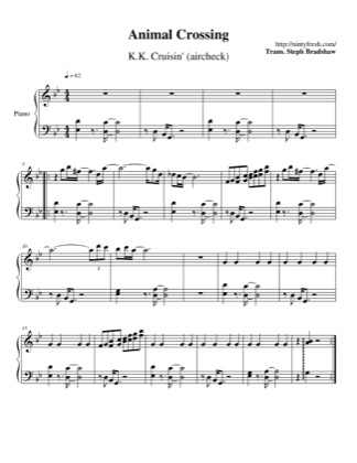 Free Pdf Download Of K.K. Cruisin' (Aircheck) Piano Sheet Music
