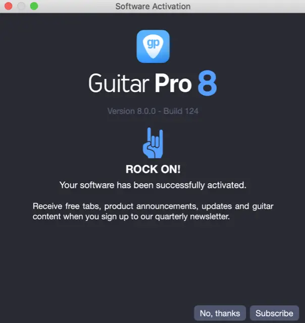 Guitar Pro 8 activation