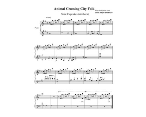 Free Pdf Download Of Stale Cupcakes (Aircheck) Piano Sheet