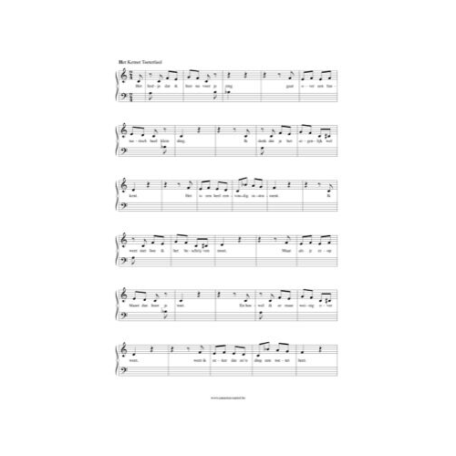 Free Pdf Download Of Het Ketnet Toeterlied Piano Sheet