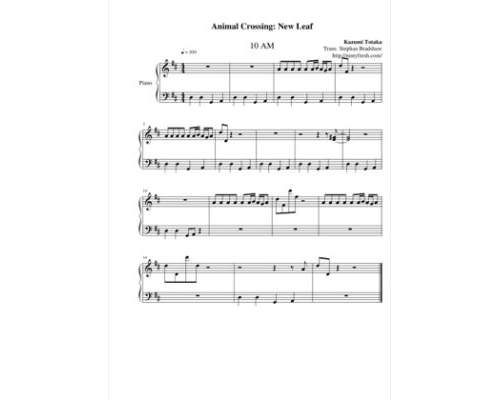 Free Pdf Download Of 10 Am Piano Sheet Music