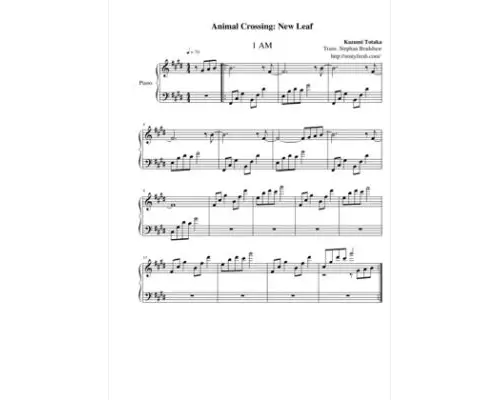 Free Pdf Download Of 1 Am Piano Sheet Music