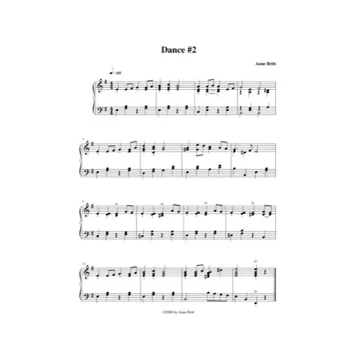 Free Pdf Download Of Dance # 2 Piano Sheet Music