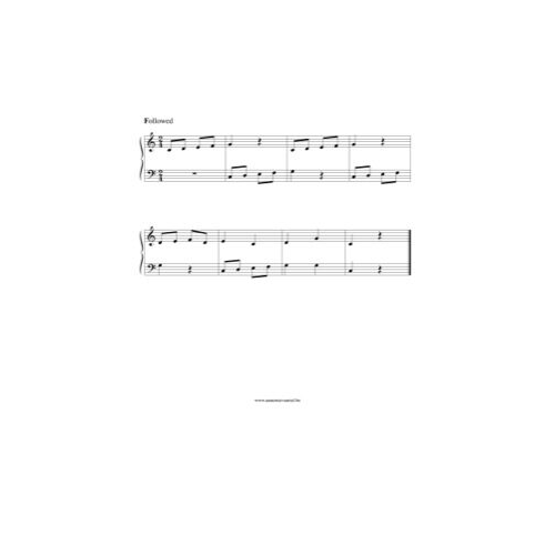 Free Pdf Download Of Followed Piano Sheet Music