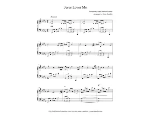 Free Pdf Download Of Jesus Loves Me Piano Sheet Music