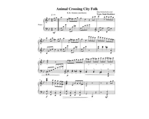 Free Pdf Download Of K.K. Sonata (Aircheck) Piano Sheet Music