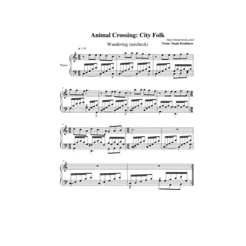 Free Pdf Download Of Wandering (Aircheck) Piano Sheet Music